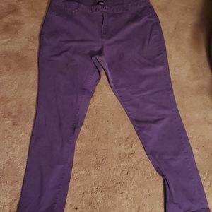 Dark purple jeans